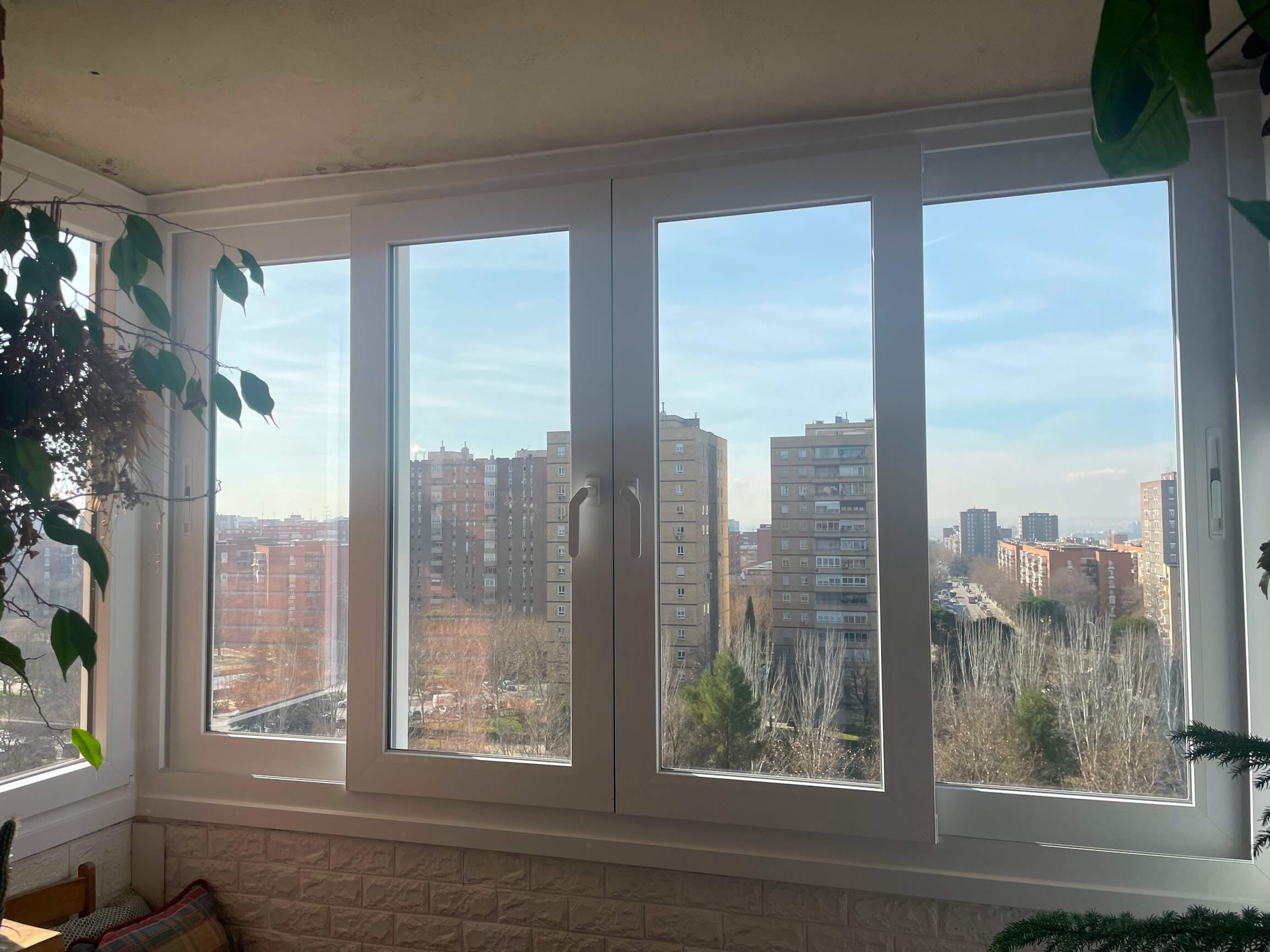 Janela de terraço interior