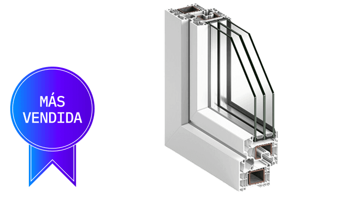 Perfil de janela de PVC